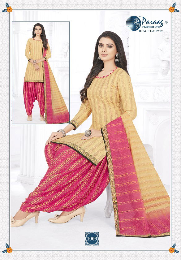 Paraag Mahi 3 Regular Wear Printed Designer Cotton Dress Material Collection 